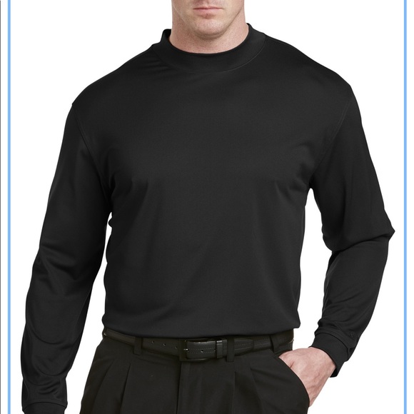 mock turtleneck golf shirts